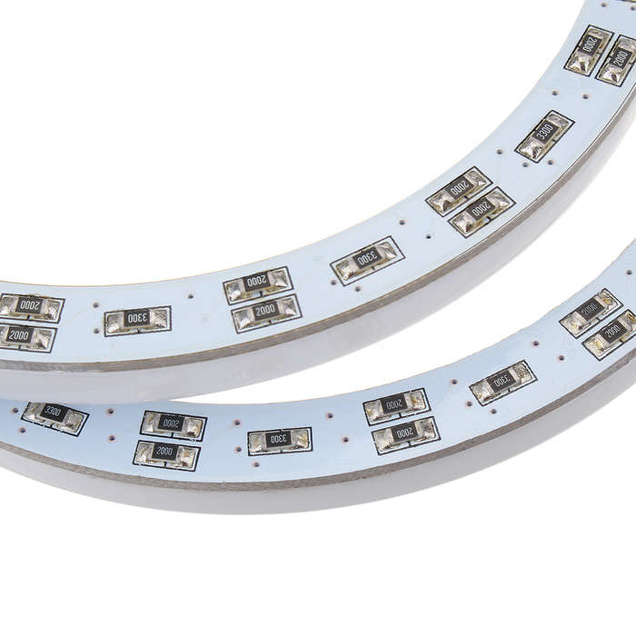 4Pcs Car Multi-Color RGB LED Angel Eyes Halo Ring Cotton Lights