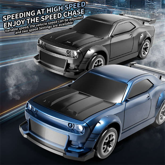 Black - XCL-165 1/64 2.4G 4WD Drift RC Car Mini Racing LED Light Full Proportional Remote Control Hi