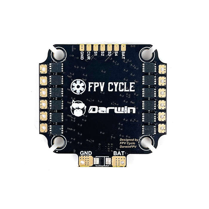 AIO - 25.5x25.5mm DarwinFPV F411 Flight Controller with 5V BEC 45A 3-6S ESC ELRS 2.4G Receiver AIO C