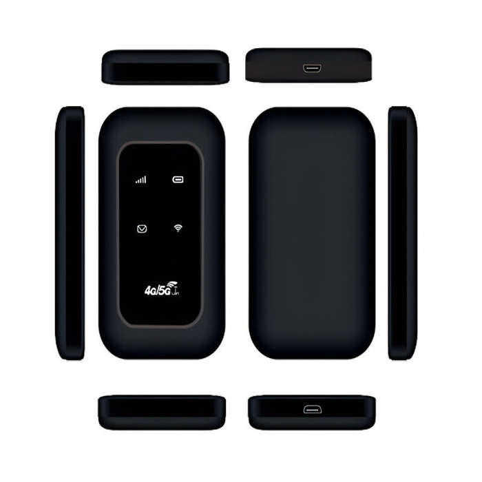 Black - MF800 4G LTE WiFi Portable Router 4G Wireless Router with SIM Card Slot Mobile Hotspot 150Mb
