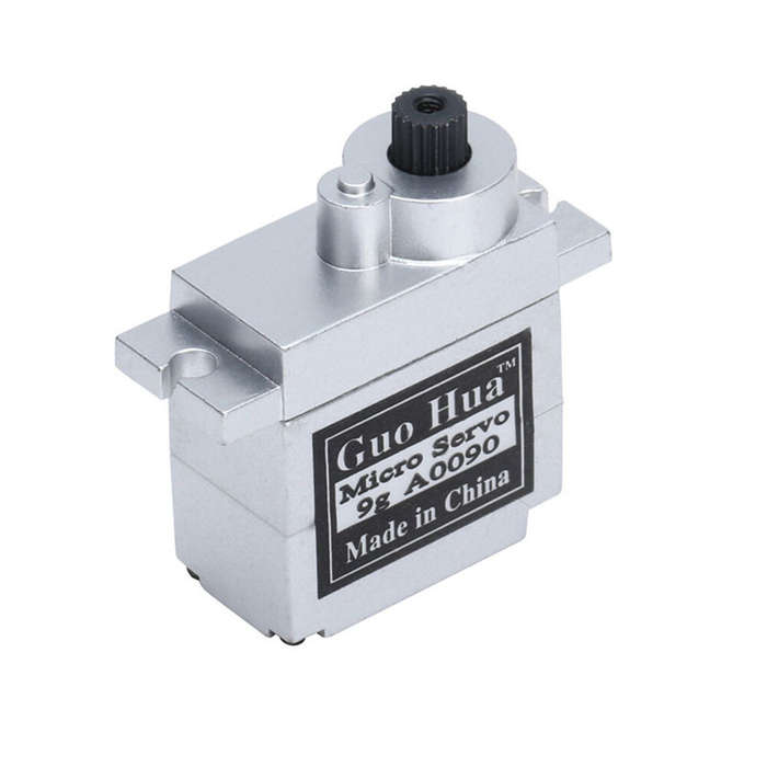 Silver - Guo Hua A0090 9g High Torque All Metal Gear Digital Micro Servo for RC Car Robot Remote Con