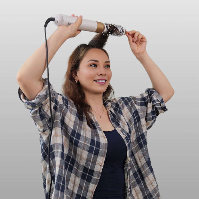 Gift Box - 5 in 1 Multi-Function Styler With Detachable Curling Iron Hair Straightener Hair Brush Ha