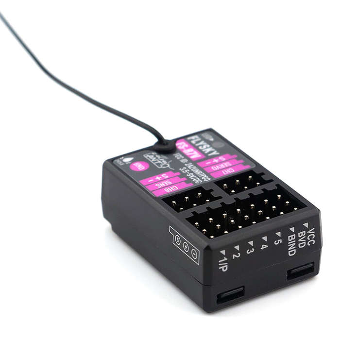 1pc - Flysky FS-R7V 2.4G 7CH ANT Protocol PWM/PPM/i-BUS/S.BUS RC Receiver External Single Antenna Bu