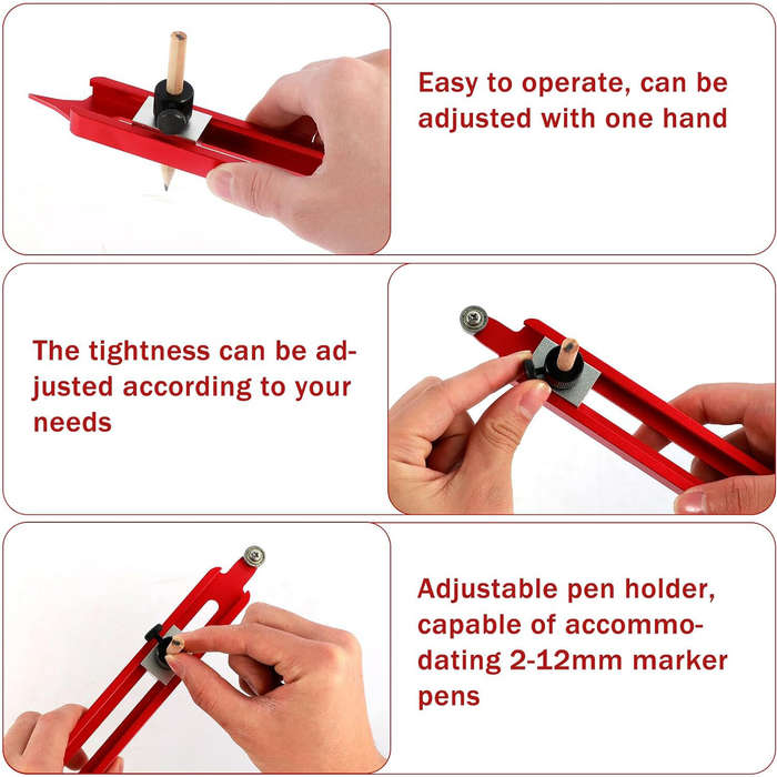 #A - Precise Profile Duplication Tool Contour Gauge Scribe Adjustable Lockable Design Versatile Appl