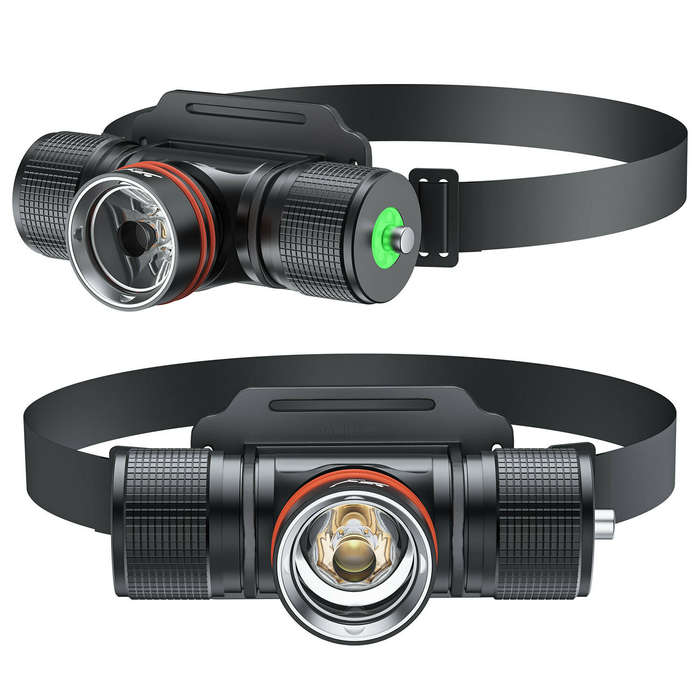 Black - 1500LM 40M Underwater Bright Diving Headlamp with 18650 Battery IPX8 Waterproof LED High Pow