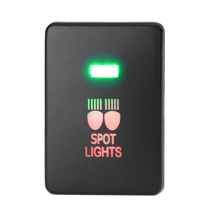 C - 12V Car Light Push Button Rear Fog Spot LED Light Bar On/Off Switch for Mitsubishi Mirage LA Out
