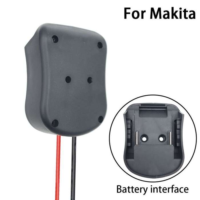 Black - Multi-purpose Power Adapter Dock Compatible with Makita 18V Batteries Reliable ABS Shell Eas