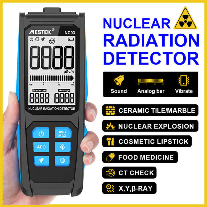 Mestek Nuclear Wastewater Geiger Counter Nuclear Radiation test Dosimeter X ray Radioactivity Tester