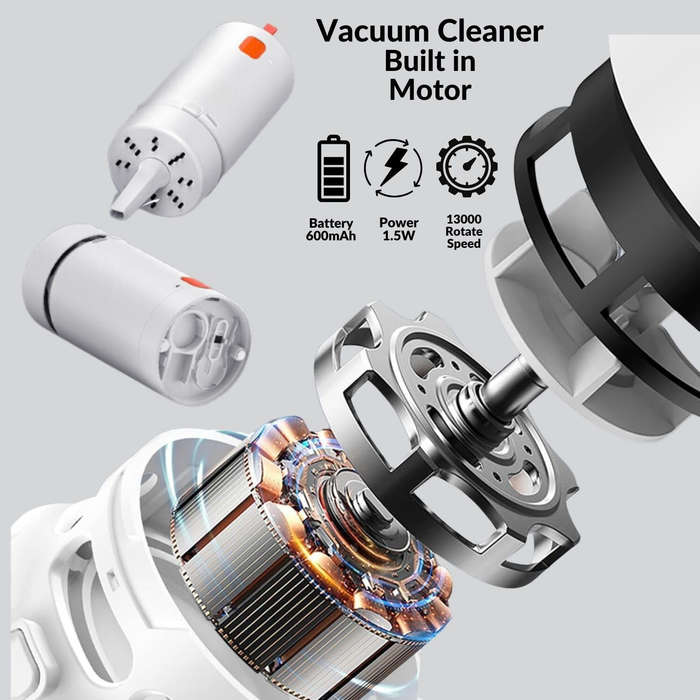 White - 21-in-1 Upgraded Electronic Keyboard Cleaning Kit with Mini Vacuum for Laptop, iPad, Phone,