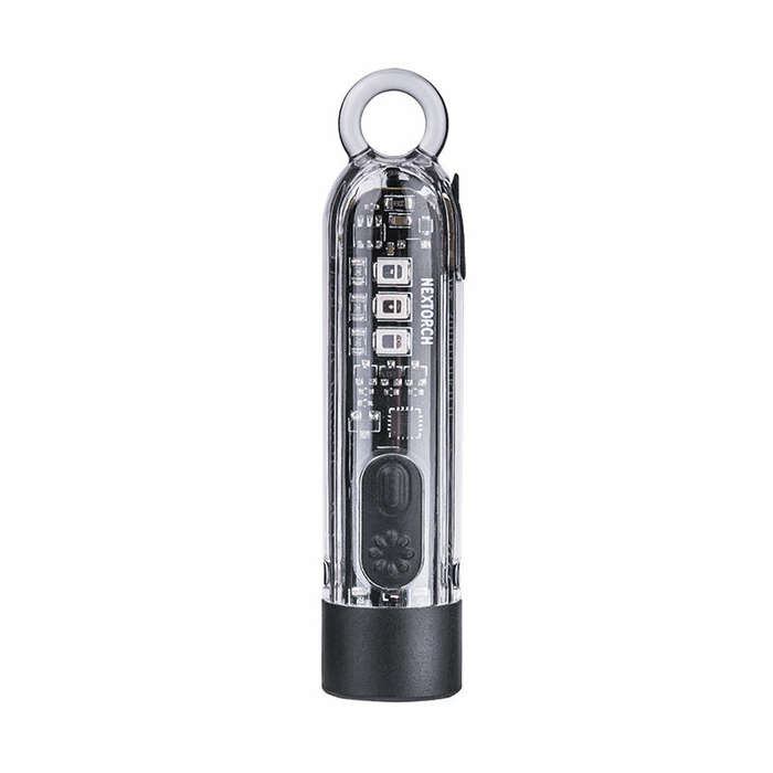 NEXTORCH K40 700lm Mini Size Bright EDC LED Keychain Flashlight With UV Red Blue RBG Sidelight Clip-
