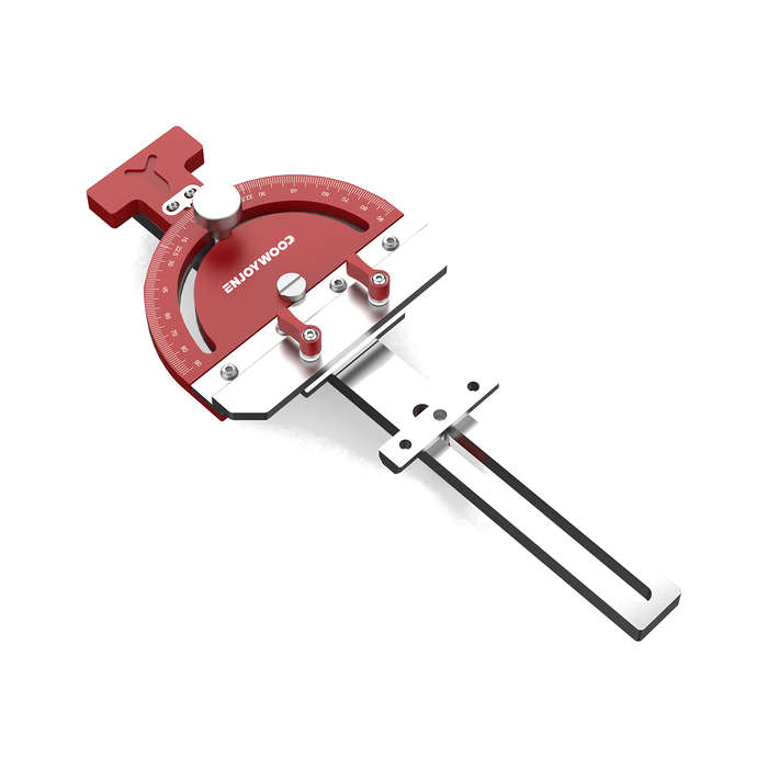Red - ENJOYWOOD Adjustable Multi-angle Track Saw Guide Square Right Angle Guide Angle Stop for Makit