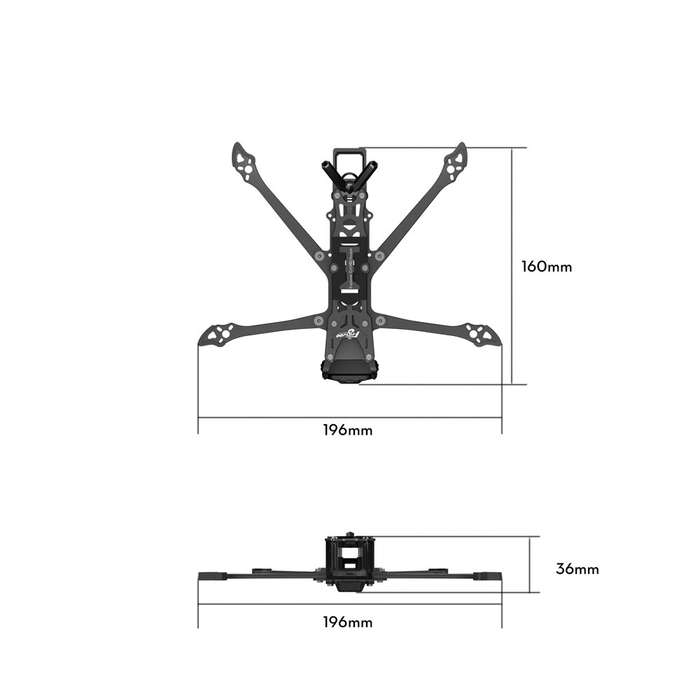 for O4 - Flywoo Explorer LR 4 Deadcat 4 Inch Long Range Frame Kit Support DJI O4 / O4 PRO Air Unit f