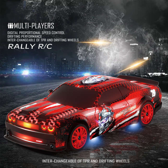 Red - HB Toys SC24A24 RTR 1/24 2.4G 4WD Drift RC Car High Speed On-Road Racing LED Light Mini Racing