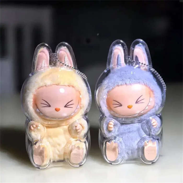 V2 - Transparent Acrylic Doll Dustproof Protective Cover for LABUBU V1 V2 V3