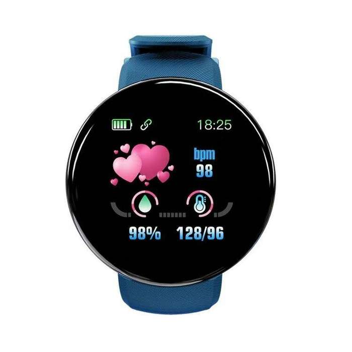 Green - D18S 1.3inch HD Screen Heart Rate Blood Pressure Blood Oxygen Monitor Sleep Monitoring Multi
