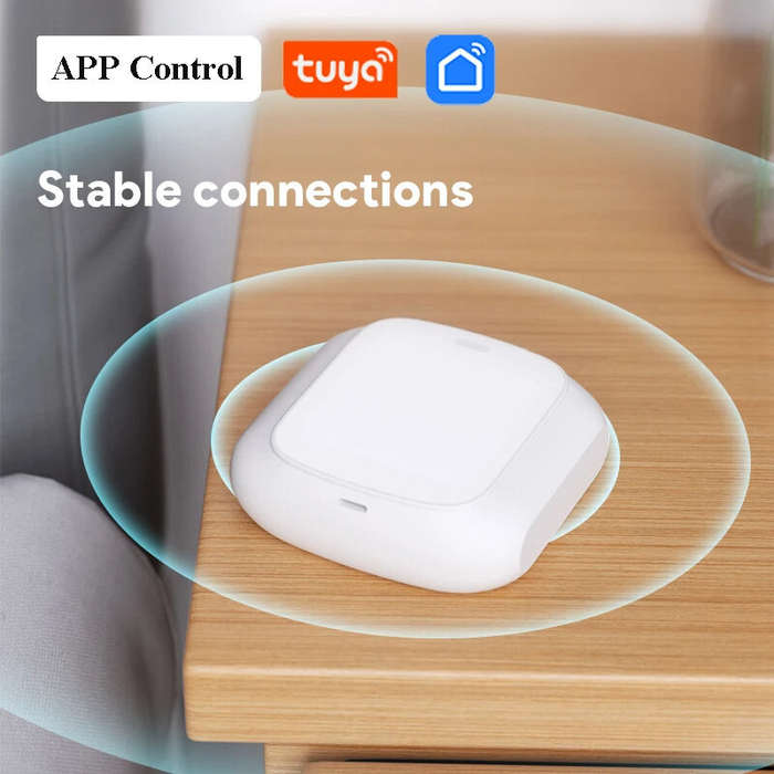 WIFI - Tuya Smart WiFi/Zigbee Switch Push Button Switch 2Gang 6 Scene Wireless Smart Home Remote Con