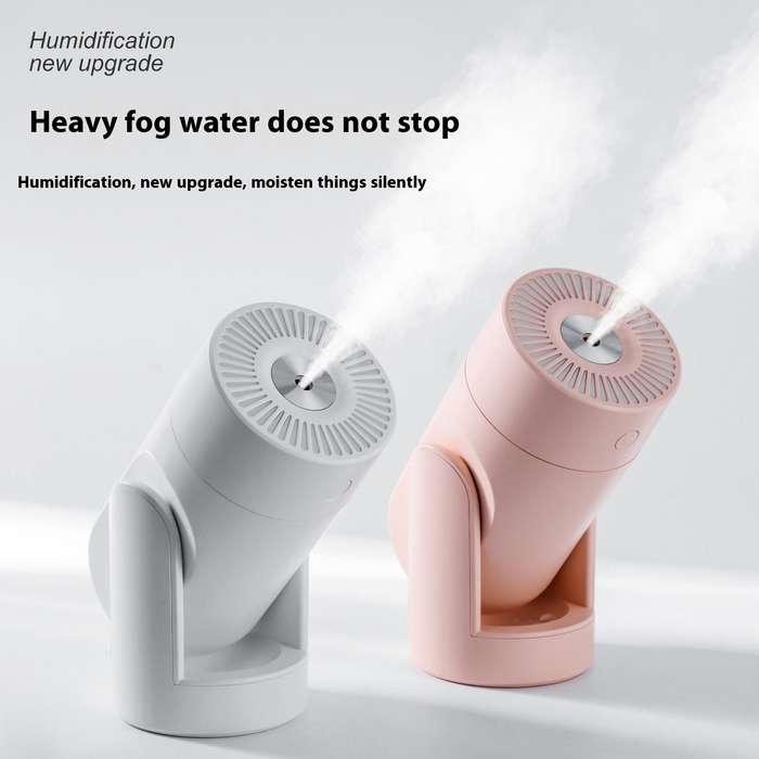 Black - Smart Humidifier Air Purifier Shaking Head Humidifier Bedroom Small Portable Car Humidifier
