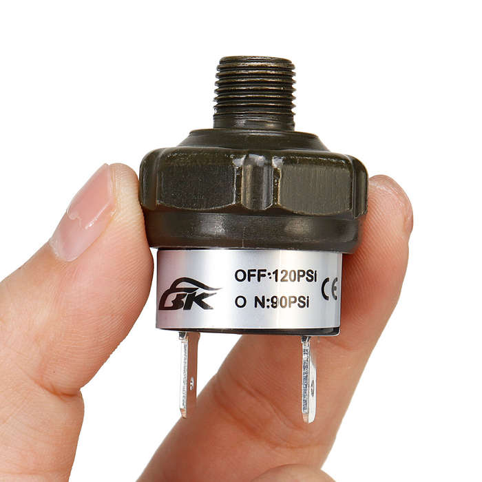 12 - NPT1/8inch Air Valve Compressor Tank Pressure Control Switch 70 90 100 120 150 180psi 12V