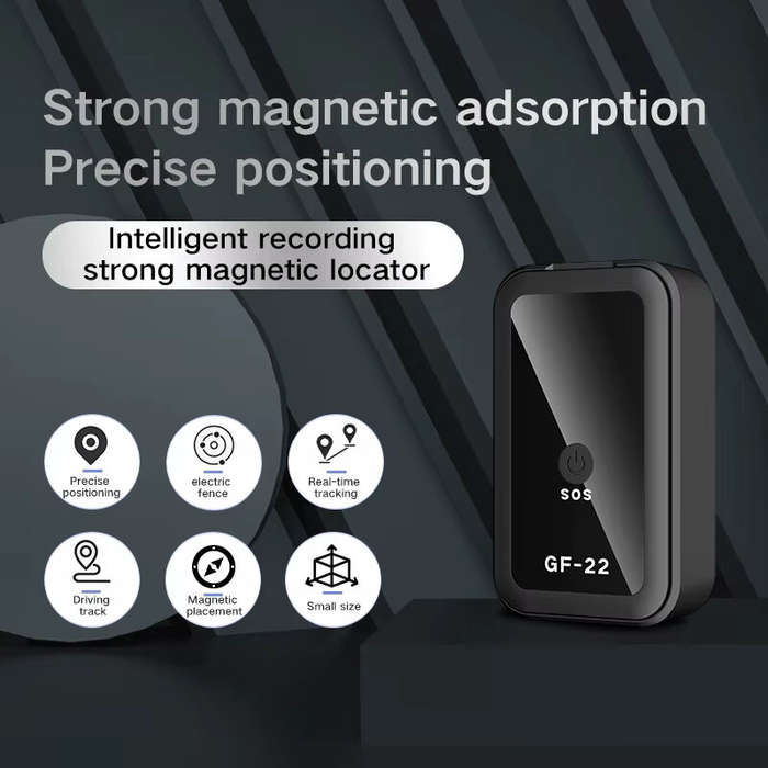 Black - Mini Car Tracker Real Time Magnetic GPS Device Anti-Loss Location Tractor Precise SlMMessage
