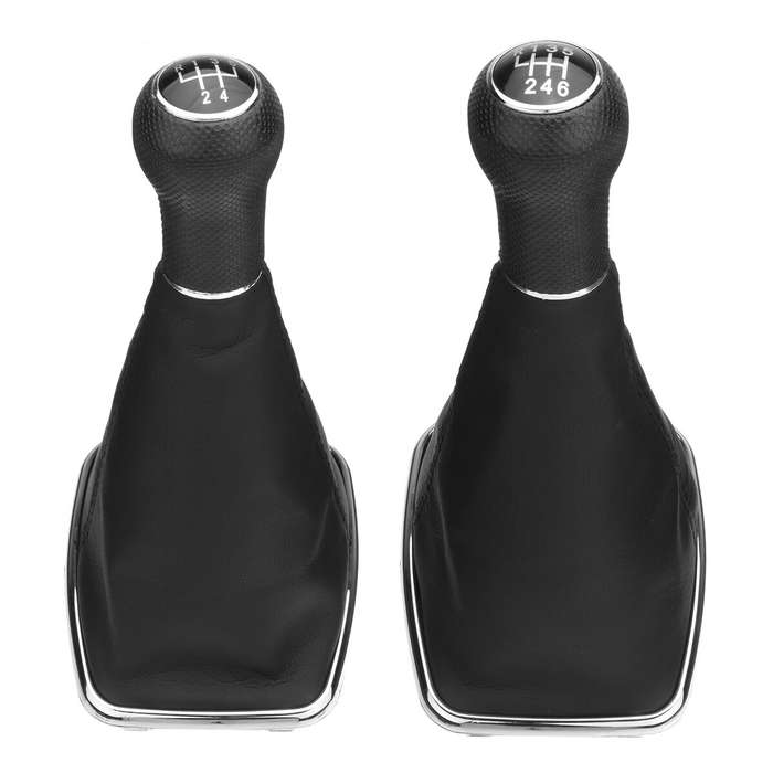6 Speed - 5/6 Speed Gear Shift Knob Gaitor Boot Leather 23mm For Golf 4 Bora Jetta MK4 VW