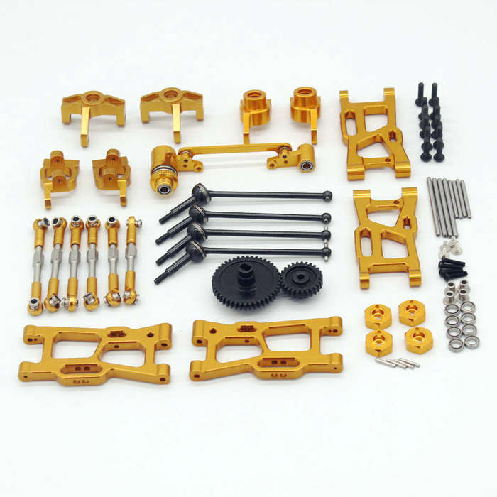 07 - Wltoys 144001 144010 124017 124019 124018 Upgraded Metal Parts Set RC Car Parts