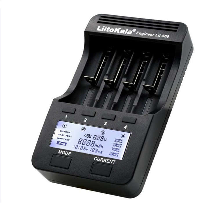 US - LiitoKala Lii-500 LCD Display Intellegent Battery Charger for 18650 26650 AA AAA Flashlight Cel