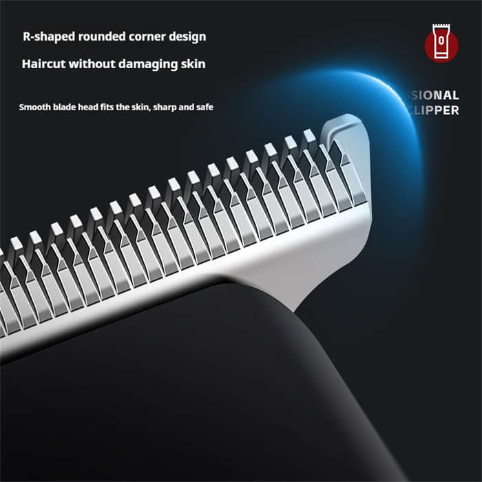 Black - MARSKE MS-5065 Professional Hair Clipper High-Speed Motor LED Display Low Noise USB Recharge