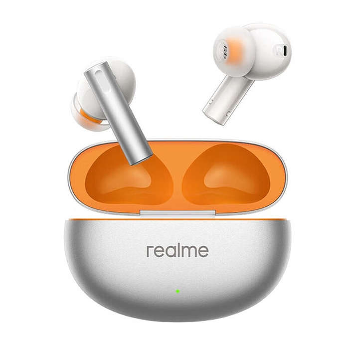 Orange - Realme Buds Air6 TWS bluetooth Earphone ANC Earbuds 50dB Noise Cancelling 6-Mic AI Call Noi