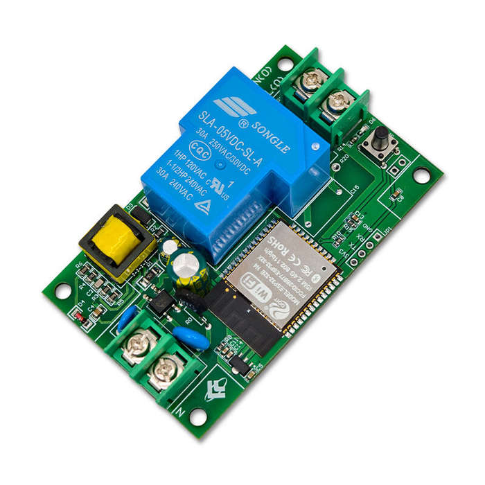 Board Only - ESP32 1 Channel AC220V Power Supply 30A WiFi bluetooth Relay Module Development Board