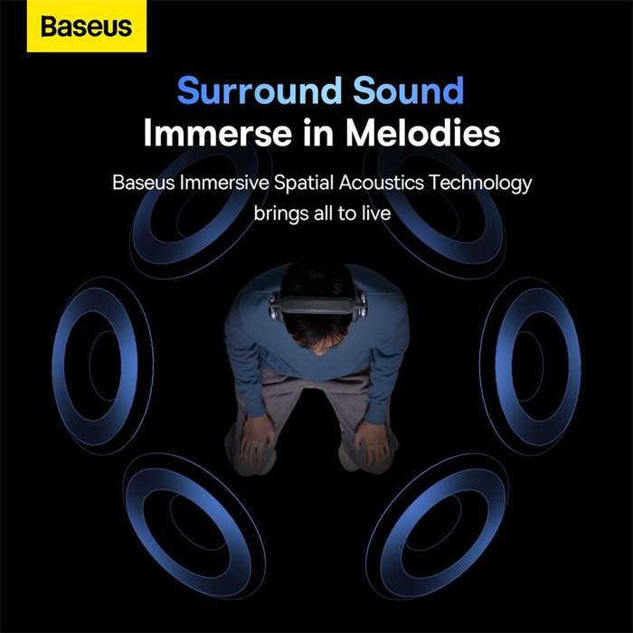 Baseus Bowie H2 Wireless bluetooth 5.2 Earphone 40mm Drive Unit Surround Sound 40dB Active Noise Can