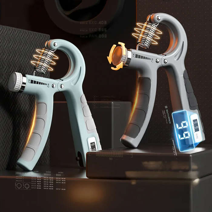 Black - KALOAD 5-60kg Adjustable Electric Grip Strength Device Muscle Exercise Arm Strength Wrist St