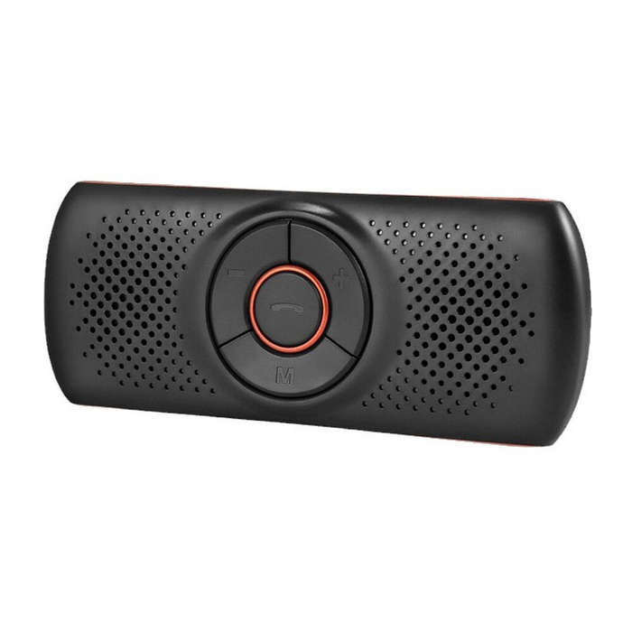Black - Car Bluetooth Speaker for Cell Phone Portable Bluetooth Handsfree Kit Wireless in Car Speake