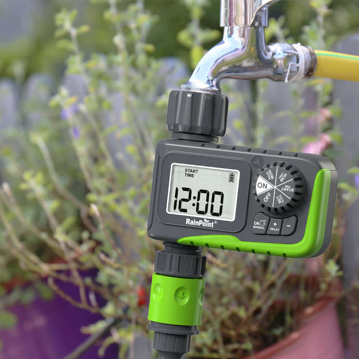 EU Plug - Rainpoint ITV0105 Smart Irrigation Outdoor Automatic Programmable Watering Irrigation Time