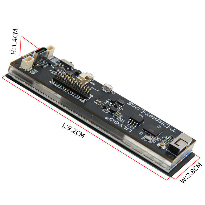 Board Only - LILYGO T-Display-S3-Long 3.4-inch Touch Display ESP32-S3 Development Board TFT LCD Wire