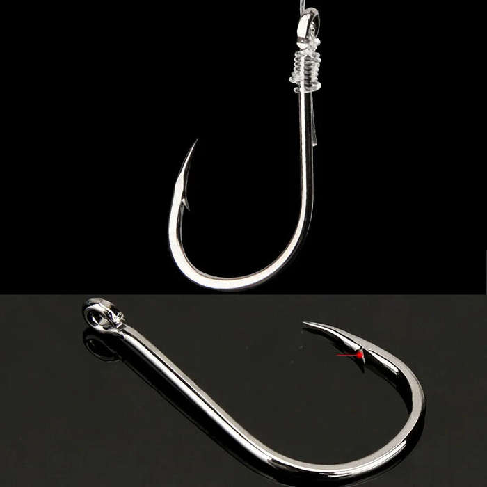 600pcs - 600pcs Fishing Hooks Set 10 Types High Carbon Steel Large Load-bearing Capacity Sharp Barbe
