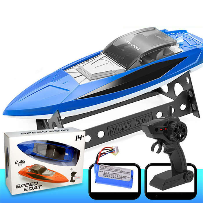 Green - 151D 2.4G 30km/h RC Boat Waterproof High Speed Speedboat Dual Motors Remote Control Ship Veh
