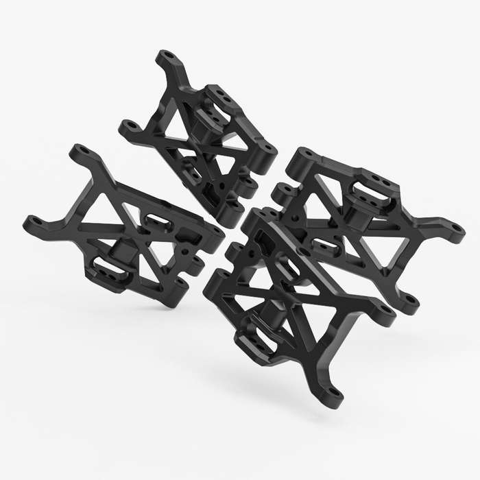 Black - 4PCS ZD Racing MT16 1/16 RC Car Parts Front Rear Lower Suspension Arm Vehicles Models Spare