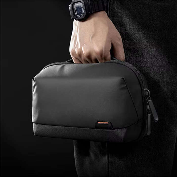 Black - IPRee Large Capacity Cable Storage Bag Waterproof Digital Electronic Organizer Portable USB