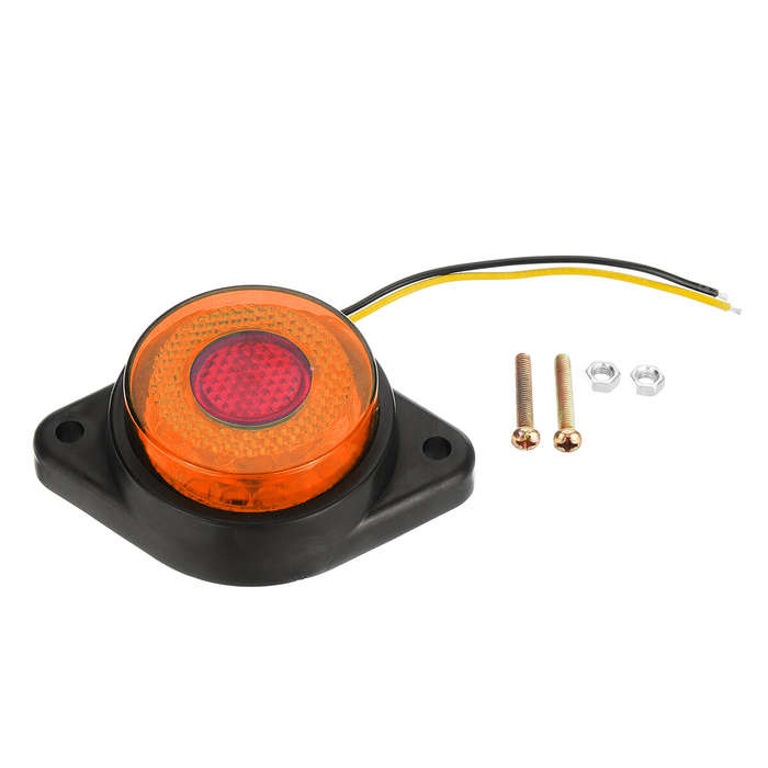 Red - LED Side Marker Lights Clearance Indicator Lamp 1.6W 24V 5-Colors for Truck Trailer Bus