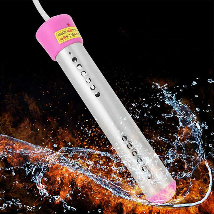 Black - Tevorex 3000W Electric Intelligent Timing Heater Boiler Water Heating Element Immersion Susp