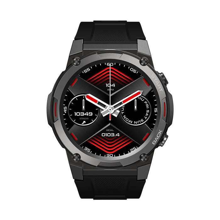 Silver - Zeblaze Vibe 7 Pro 1.43 inch AMOLED Display 3ATM&IP69K Waterproof bluetooth Call Heart Rate