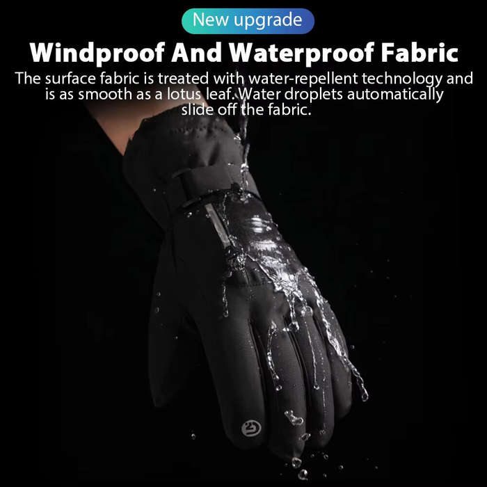 L - TENGOO Touch Screen Winter Gloves Waterproof Outdoor Sports Cycling Running Motorcycle Ski Fleec