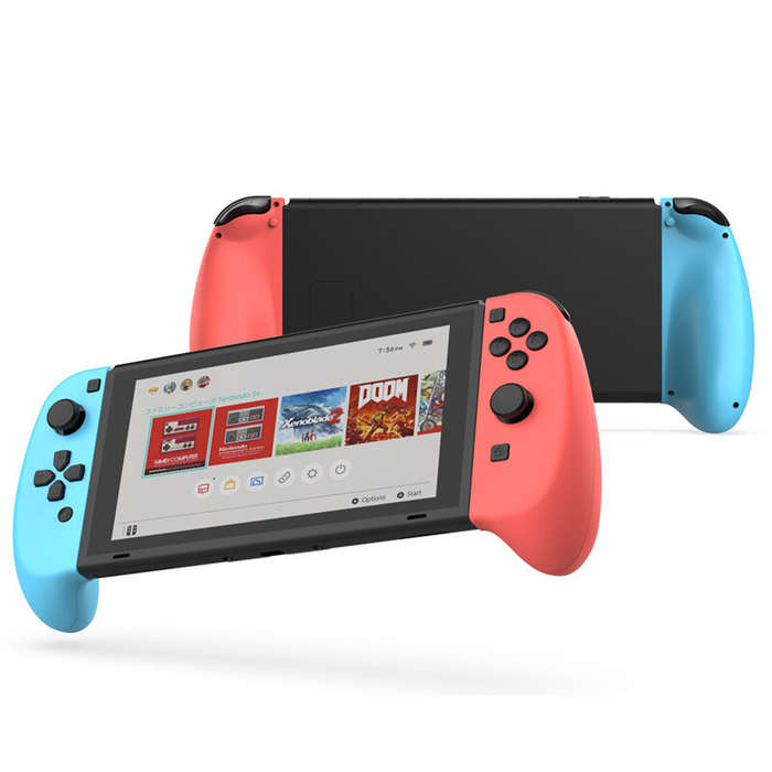 Red - for Switch OLED Game Controller Wired bluetooth Gamepad Joy-con Wrist Strap Handle with Wake-u
