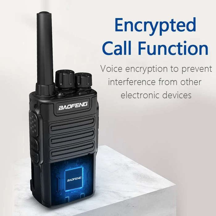 Orange - Baofeng BF-V8 Walkie Talkie 5W 16 Channels Long Range 1-8KM 1500mAh Battery Voice Encryptio