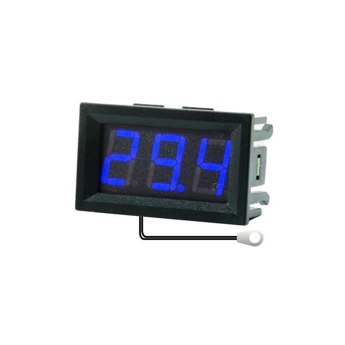 Red - 0.56 Inch Mini Digital LCD Indoor Convenient Temperature Sensor Meter Monitor Thermometer with