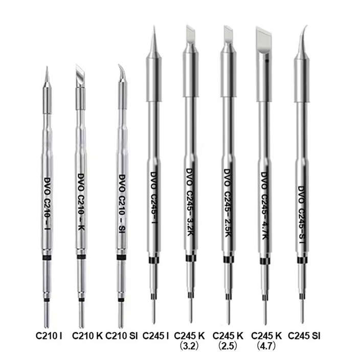 C210-K - C210 C245 Soldering Iron Tips for JBC Sugon Aifen Aixun Stations Red Copper Stainless Steel
