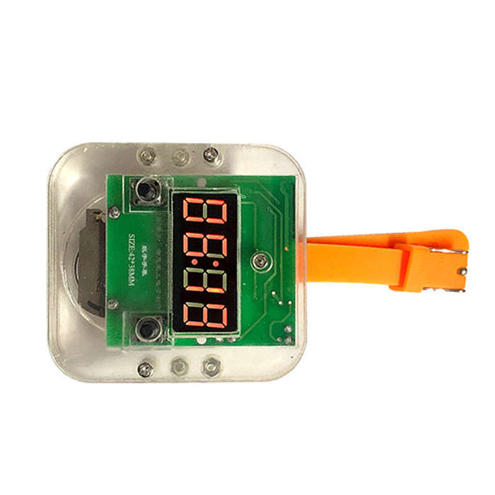 Full Set - LED Digital Display Electronic Watch DIY Kit Random Color Silicone Strap for STEM Learnin