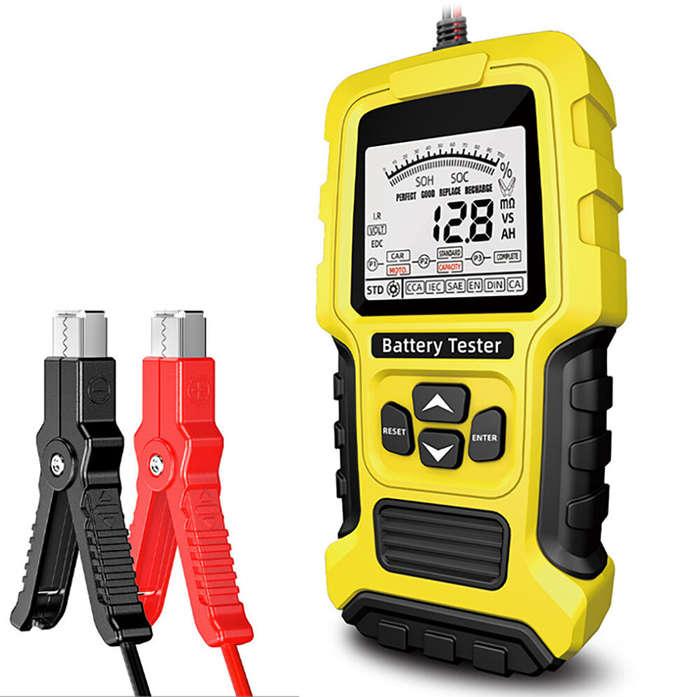 #1 - ANHTCzyx 12V 24V Intelligent Battery Tester Car Battery Tester 3Ah - 200Ah Battery Life Capacit