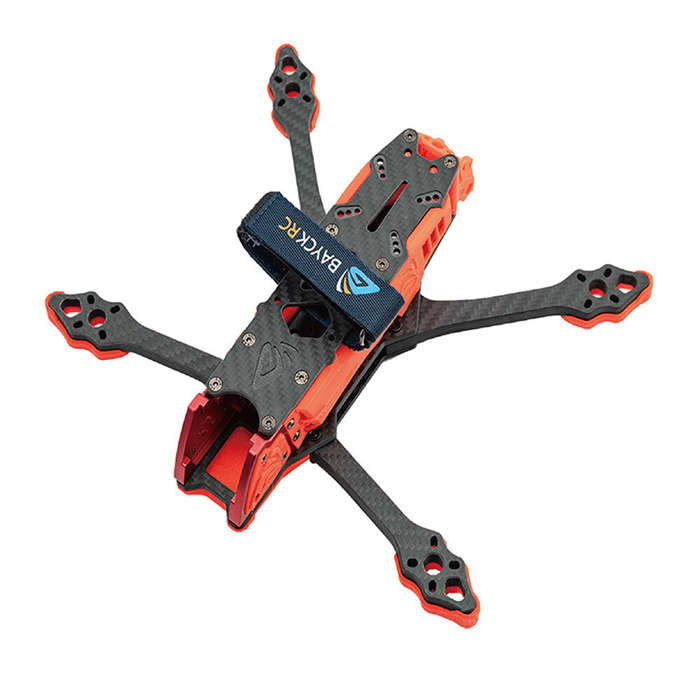 Red - BAYCKRC SEAS HARKS DC5 230mm Wheelbase 5 Inch 6S Carbon Fiber Frame Kit for DIY RC FPV Racing