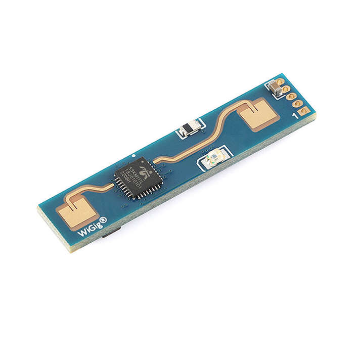 Blue - HLK-LD2410B-P Smart Human Presence Status Sensing Radar Heartbeat Detection Sensor Module wit
